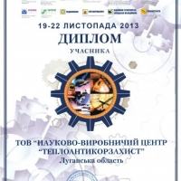 Diploma from an exhibition, Kiev, november 2013